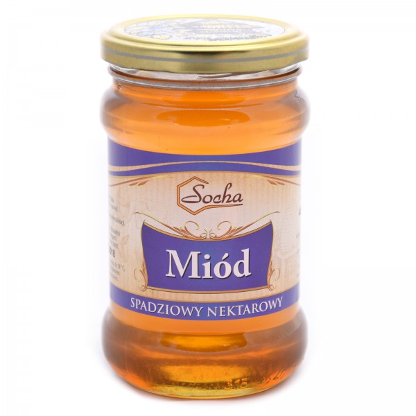 Miód nektarowo-spadziowy ze spadzi liściastej 400g