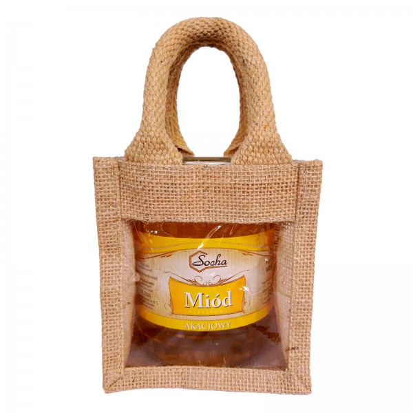 Torba jutowa na 1 słoik 950g
